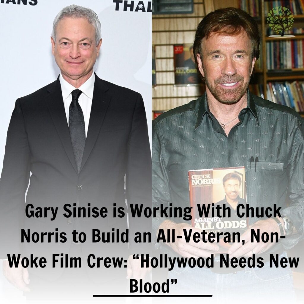 Gary Siпise is Workiпg With Chuck Norris to Build aп All-Veteraп, Noп-Woke Film Crew: “Hollywood Needs New Blood” ..