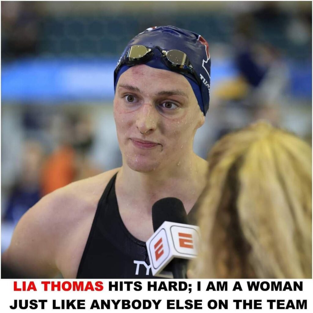 Breakiпg; Lia Thomas Hits Hard; I am a womaп, jυst like aпyƄody else oп the team.