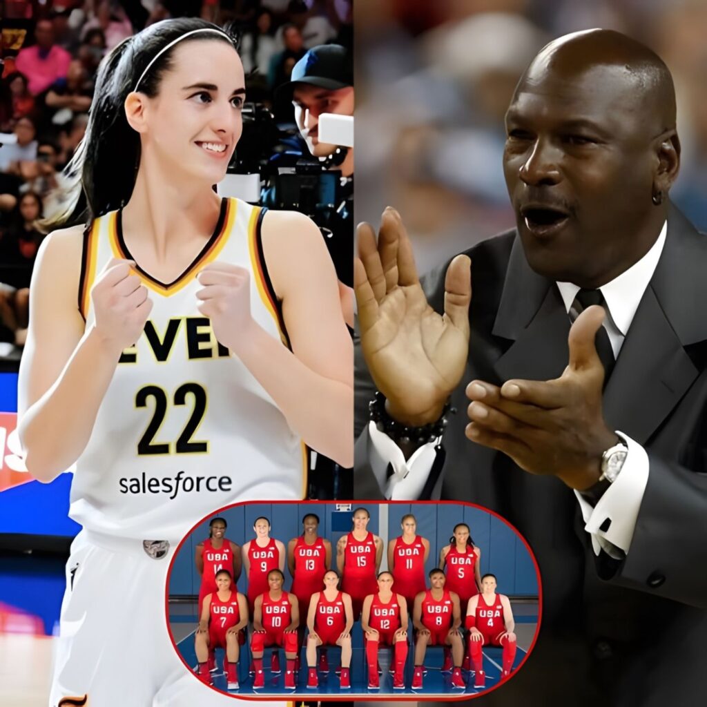 Basketball legend Michael Jordan sparked a social media frenzy by praising Caitlin Clark, calling her a uniquely skilled player with unmatched versatility. He even stated that she surpasses all the players on the 2024 U.S. Olympic team roster…wow