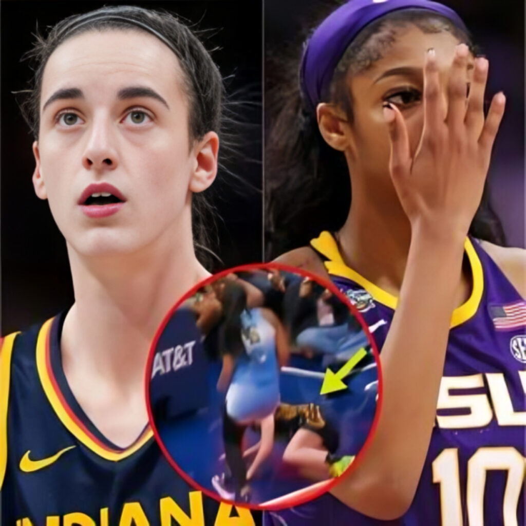 VIDEO: Social Media Is Calling Out Angel Reese After Dirty Foul On Caitlin Clark Almost Took Her Head Off During Sky-Fever Rematch