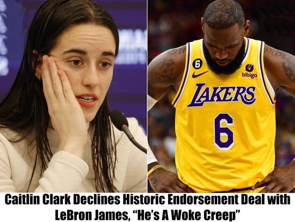 Cait lin Clark Declines Historic Endorsement Deal with LeBron James