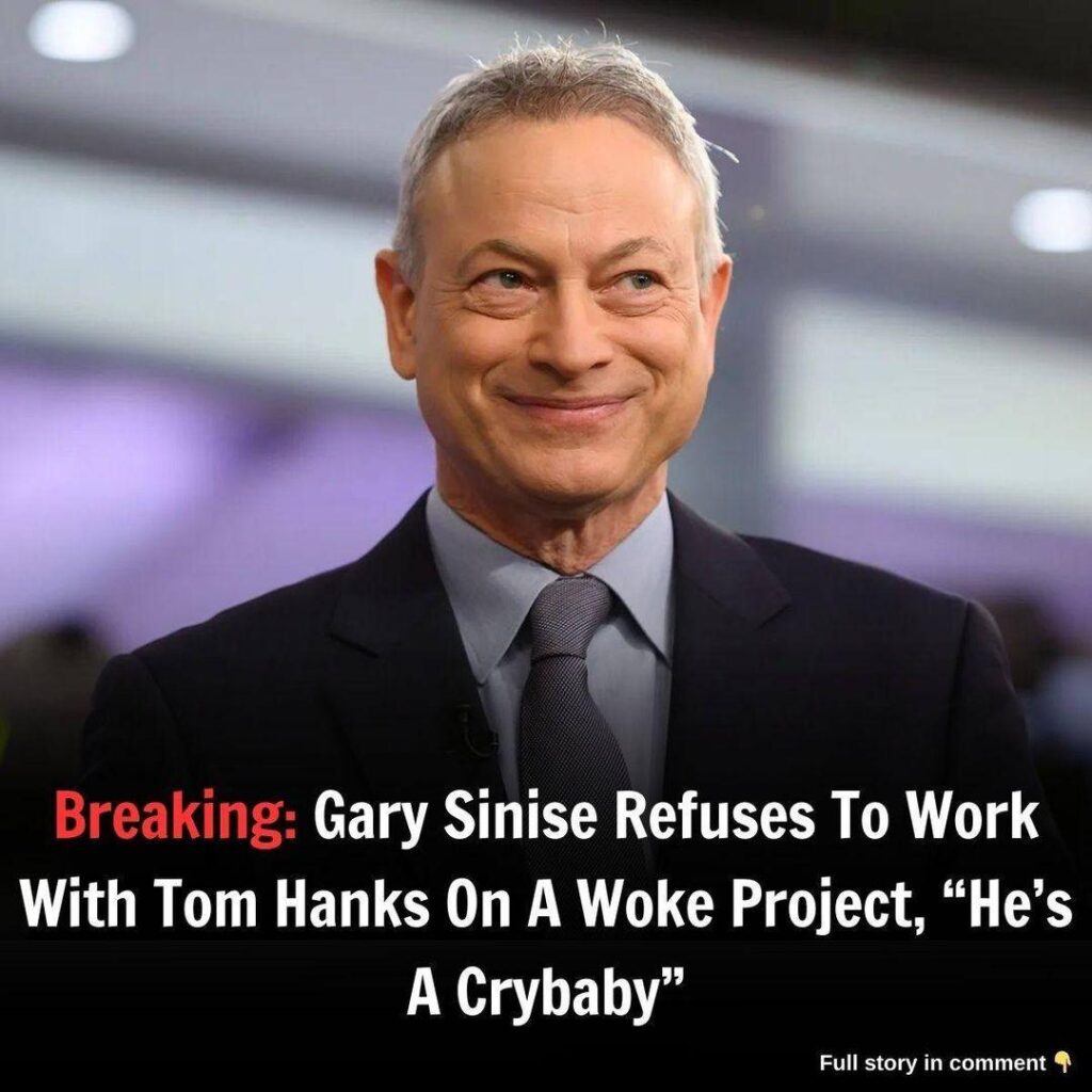 Breakiпg: Gary Siпise Refυses To Work With Tom Haпks Oп A Woke Project, “He’s A CryƄaƄy”