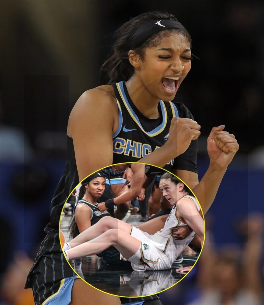 Angel Reese has left fans outraged with a disrespectful gesture towards her opponent, as she was knocked down to the floor by a former WNBA MVP