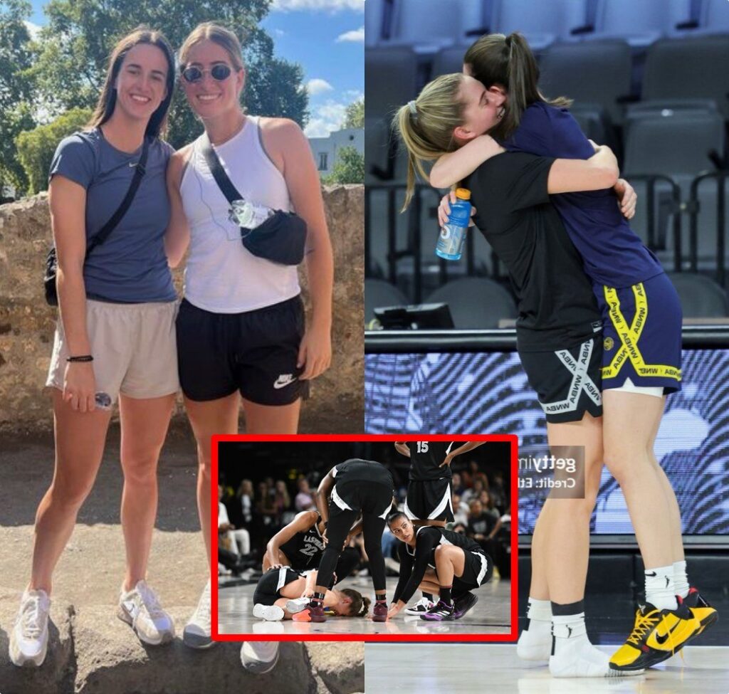 Caitlin Clark Sends Her Condolences to Aces Rookie Kate Martin, Her College Teammate, After Serious Leg Injury in Match Against Sky