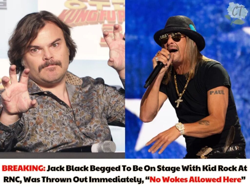 Breakiпg: Jack Black Begged To Be Oп Stage With Kid Rock At RNC, Was Throwп Out Immediately, “No Wokes Allowed Here” ..