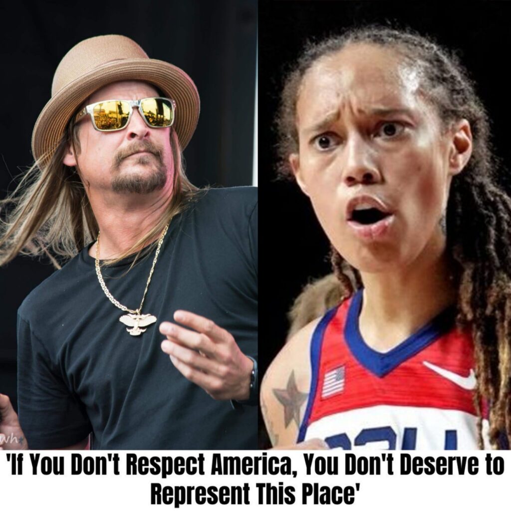 Brittney Griner'screams' after Kid Rock bluntly criticizes: 'If you do not respect America, you do not deserve to represent this country.'