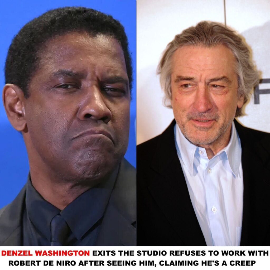 Following his encounter with Robert De Niro, Denzel Washington leaves the studio, claiming,“He’s A Creep”