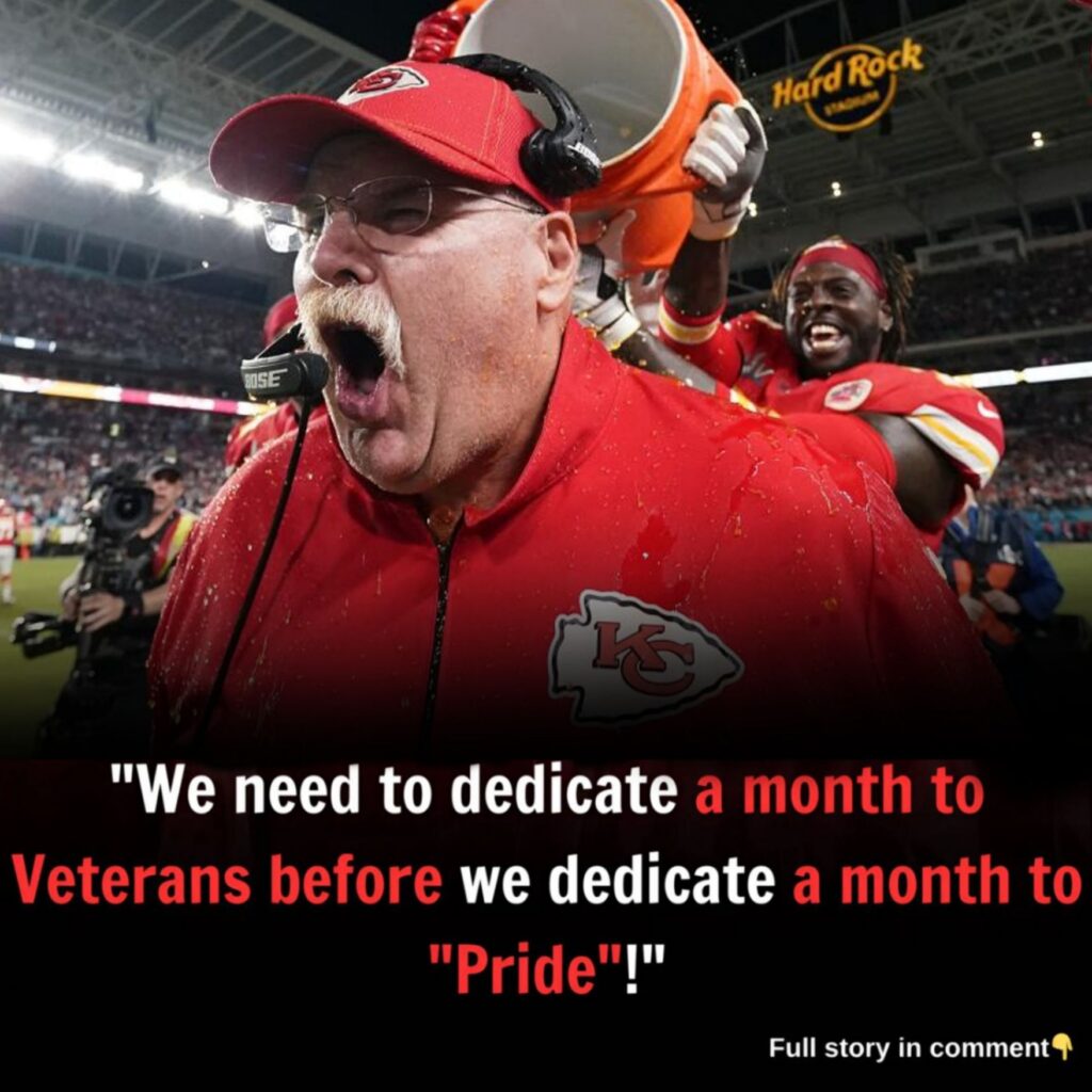 "Before we dedicate a month to "Pride," we must dedicate a month to Veterans.”