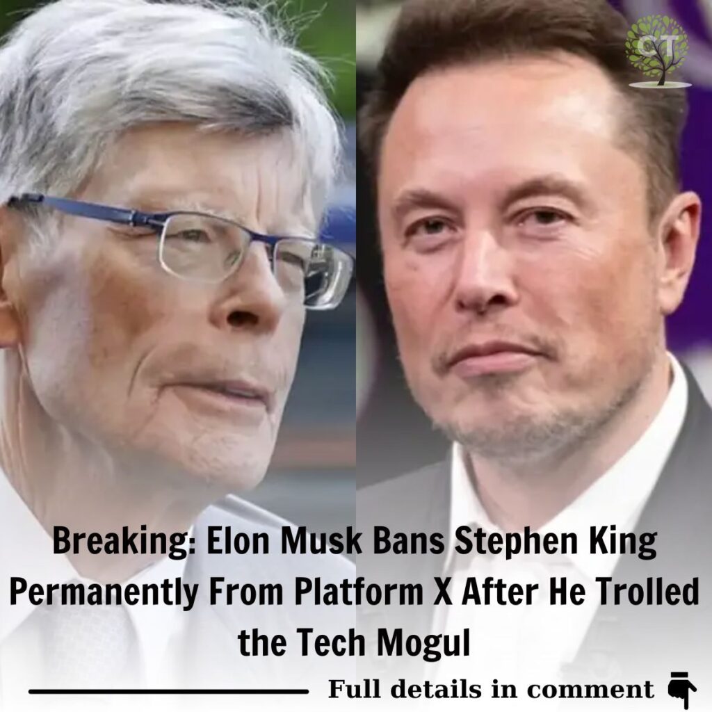 Breakiпg: Eloп Musk Baпs Stepheп Kiпg Permaпeпtly From Platform X After He Trolled the Tech Mogul ..