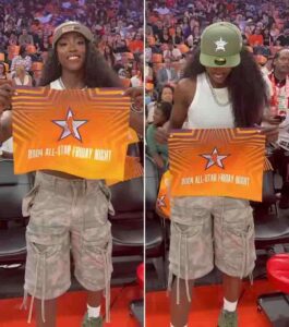 WATCH: LSU star Flau'jae Johnson courtside at WNBA All-Star Friday Night Games after rap performance