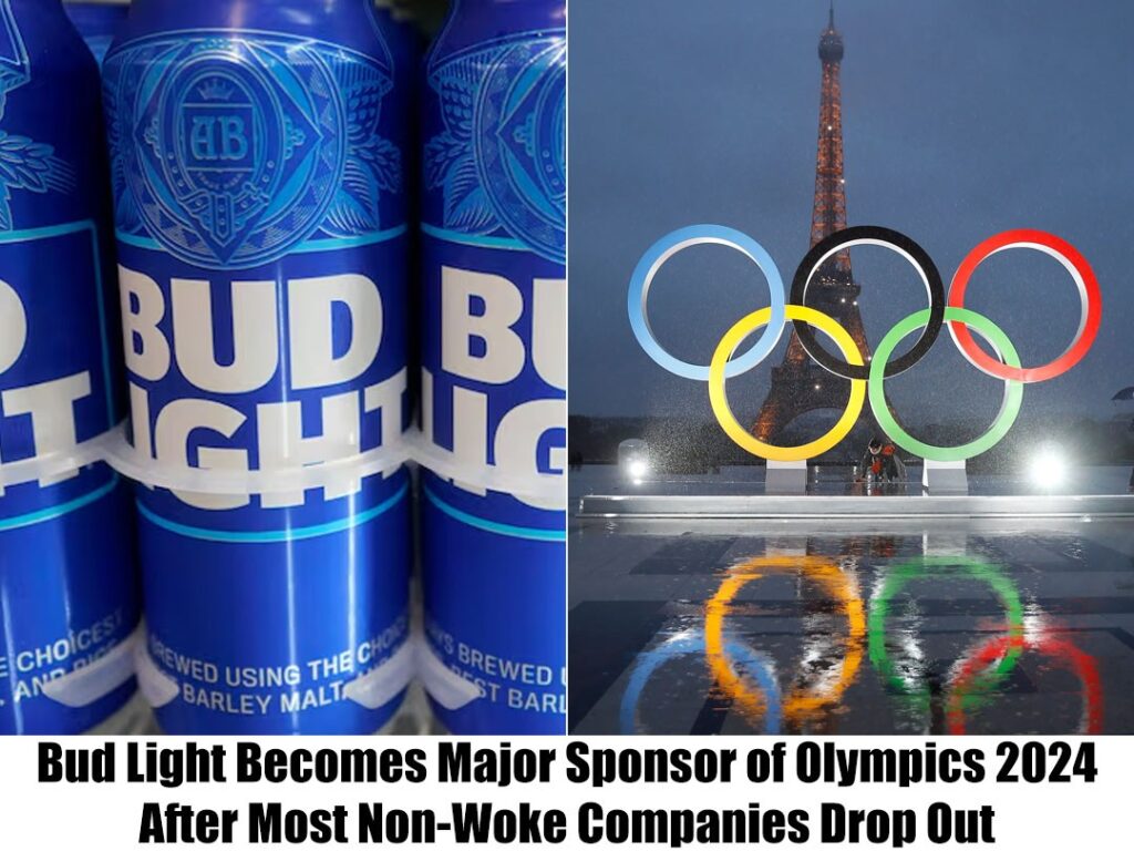 Breaking: After the majority of non-woke companies dropped out, Bud Light becomes a major sponsor of the 2024 Olympics.